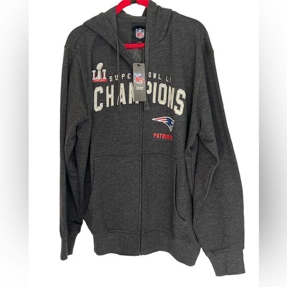 New England Patriots Authentic Super-bowl 2017 Best Comeback Ever NWT Hoodie - Picture 1 of 8